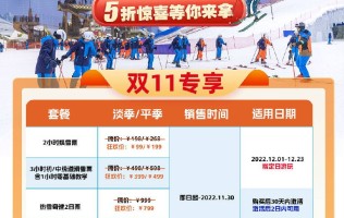 【双十一】【活动票】广州热雪奇迹2日不限时不限次滑雪票