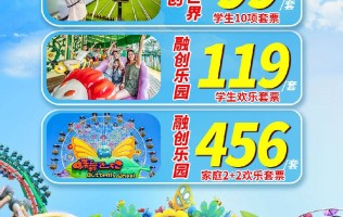 【2023年活动票】【电子票】广州融创乐园家庭欢乐套票【买两大送两小】